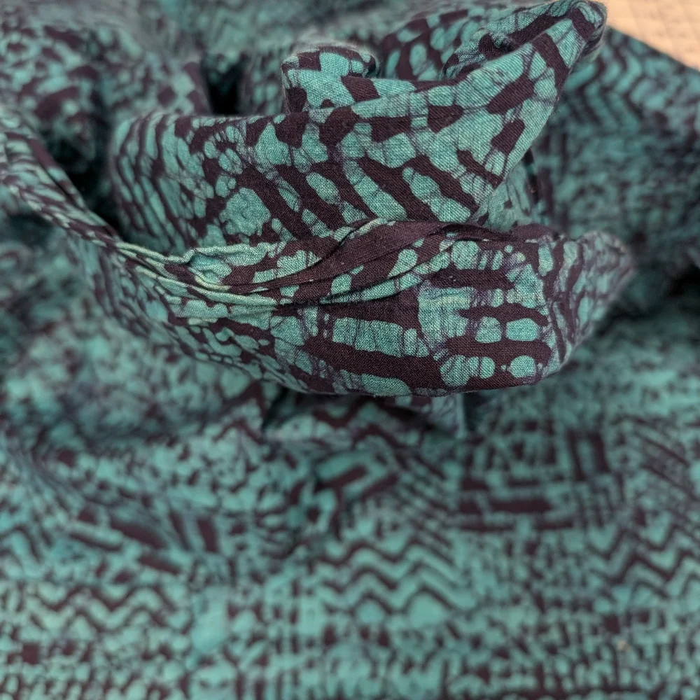 Batik Quilters fabric Blue and turquoise from Quilters Stash